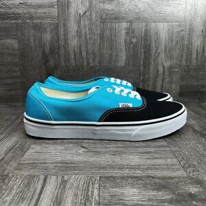 Vans Authentic 2 Men's 9/Women's 10.5 Two Tone Skate Shoes Blue Black